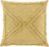 Unique Living | Kussen Calvin 45x45cm soft yellow | Kussen woonkamer of slaapkamer
