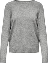 Only Trui Onllesly Kings L/s Pullover Knt Noo 15170427 Medium Grey Dames Maat - S