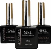 Gellex - SET Absolute Builder Gel in a bottle "Hera" 15ml - Starterspakket 3x15ml - Gel Nagellakset- Biab nagels