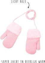 Handschoenen baby/peuter - leeftijd 0 t/m 2 jaar – Licht roze