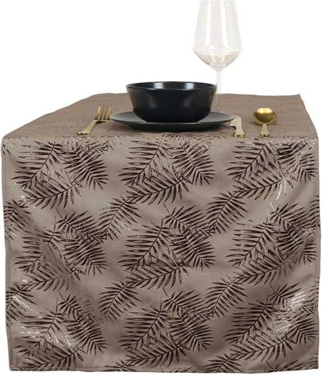 Unique Living | Tafelloper Sid 45x150cm taupe
