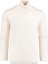 Bos Bright Blue Pullover Wit Dex coltrui in katoen 21305DE03BO/150 off-white