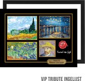 Allernieuwste Canvas Schilderij VIP Tribute Vincent van Gogh - Memorabilia INGELIJST - 30 x 40 cm