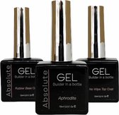 Gellex - SET Absolute Builder Gel in a bottle "Aphrodite" 15ml - Starterspakket 3x15ml - Gel Nagellakset- Biab nagels