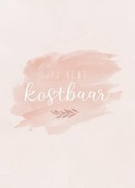 Ansichtkaart met envelop - A6 - 10x15cm - Roze Wit - Christelijk - Je bent kostbaar - 1 stuk
