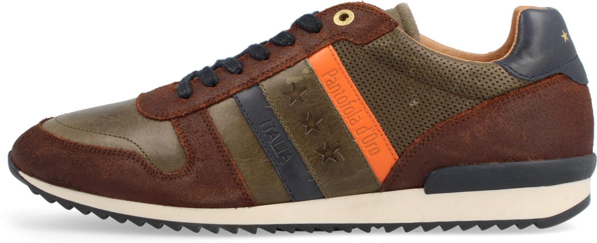 Pantofola d Oro Pantofola d'Oro Rizza- Sneaker Veterschoen Heren Olijf Groen