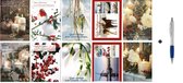 100 Luxe Kerst- en Nieuwjaarskaarten met Pen - 9,5x14cm - 10 x 10 dubbele kaarten met enveloppen - serie Goede Kerstdagen en een Voorspoedig Nieuwjaar