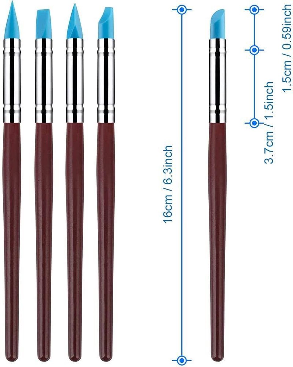 MMOBIEL 10-Delige Boetseer Gereedschap set voor Klei /Beeldhouwen /Pottenbakken /Nailart — afbeelding 4