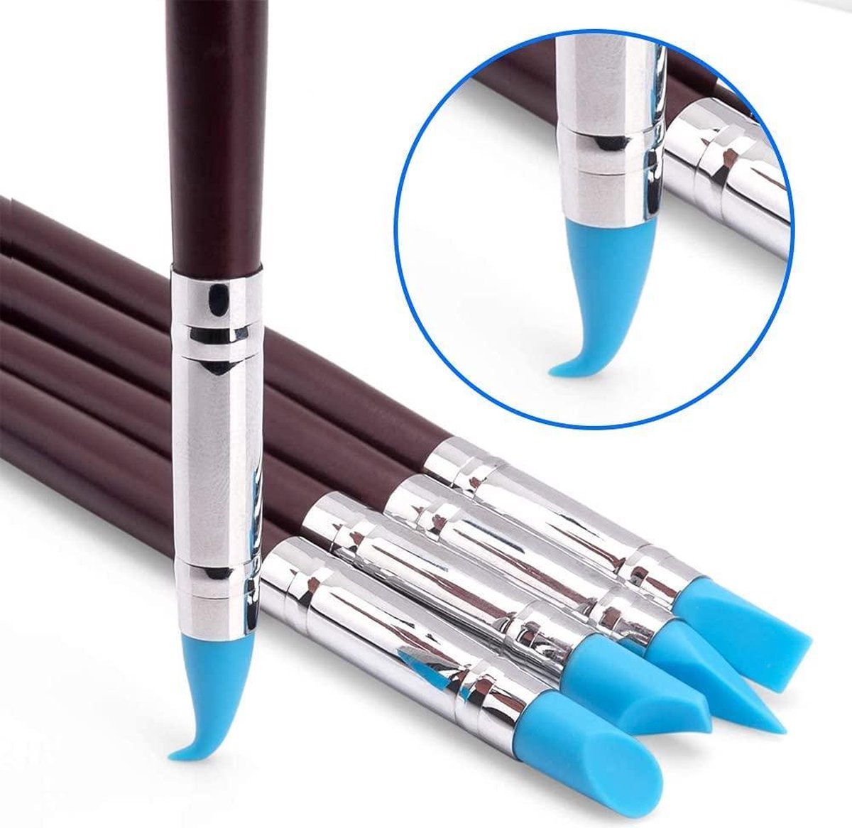 MMOBIEL 10-Delige Boetseer Gereedschap set voor Klei /Beeldhouwen /Pottenbakken /Nailart — afbeelding 2