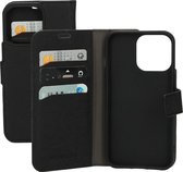 Mobiparts Saffiano Wallet Case Apple iPhone 13 Pro Zwart hoesje