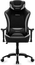 Gamestoelenland- Racer - E-Sports - Game stoel - Ergonomisch - Bureaustoel - Verstelbaar - Racing - Gaming Chair - Zwart / Grijs