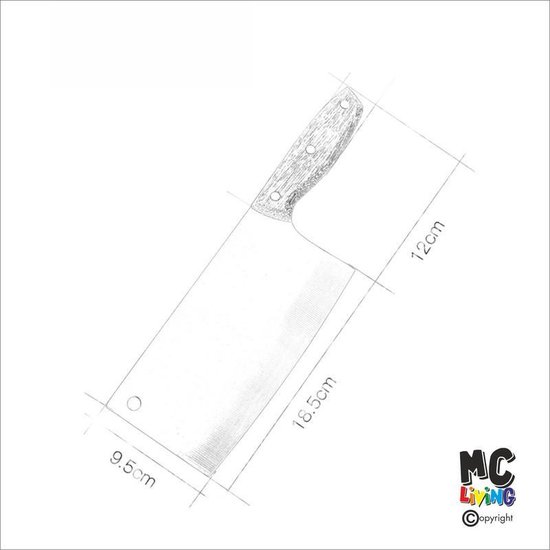 Couperet avec gravure - Acier inoxydable - Family Means Love