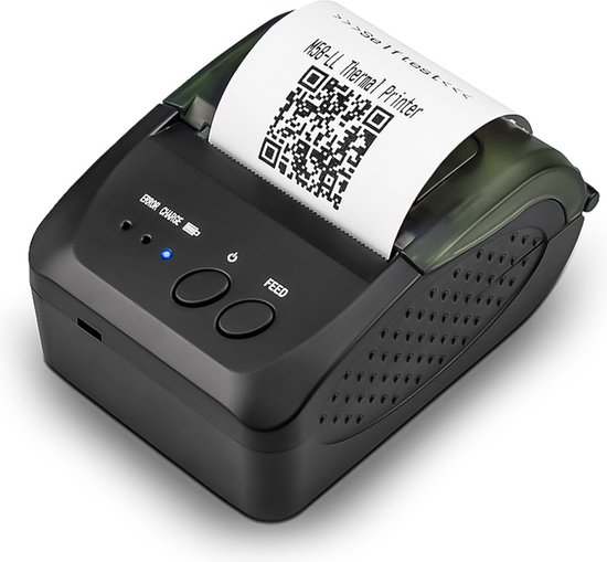 Happyment® Bluetooth Printer - Kassabonprinter - Labelprinter - Thermoprinter...