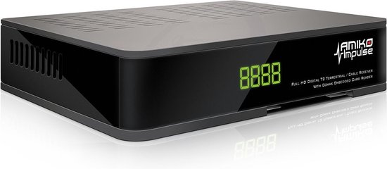 Amiko Impulse - DVB-T2/C Full HD - HEVC H.265 - Digitenne KPN - T2/Kabel  ontvanger | bol.com