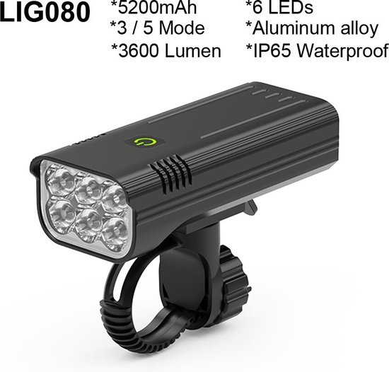 Voorlicht- Fietslamp - Fietsverlichting USB Oplaadbaar - Fietsverlichting Led — afbeelding 5