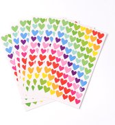 Rainbow Hartjes Stickers / Stickervellen / Beloningsstickers / Bullet Journal Stickers | 504x (2 pakjes)