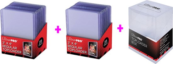 Afbeelding van het spel Ultra pro Toploader + Ultra Pro Toploader Box| 50st. + 1st.| Combi Pack | Toploaders kaarten | Pokemon