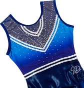 Sparkle&Dream Turnpakje Gympakje Evy Blauw - INT | maat 110 - 116 - Voor Turnen en Gymnastiek