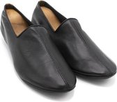 Kamarçin Classic Home Slippers - Black Dream Model met Rubberen Zool - Maat 36 - Unisex - Comfortabel - Leer - Zachte voering