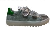 Naturino velcro lederen bling bling sneakers Chine silver acqua groen mt 33