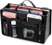 Handtas organizer - Bag in Bag - 11 ruime vakken - Zwart - 29 x 9 x 17 cm - Tasorganizer