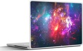 Laptop sticker - 15.6 inch - Sterren - Kleuren - Ruimte