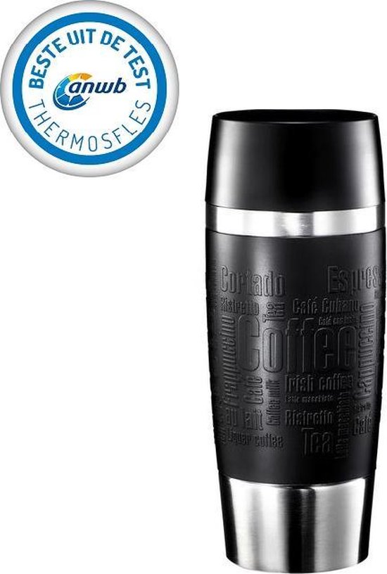 Emsa Vacuum mug Travel Mug 12.2 fl .oz. in black, Black