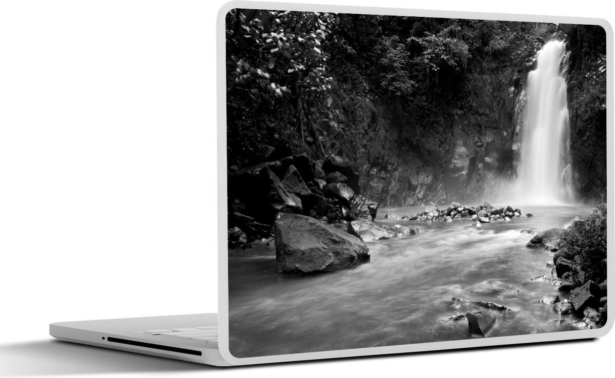 Afbeelding van product SleevesAndCases  Laptop sticker - 10.1 inch - Waterval - Zwart - Wit - Rio Celeste