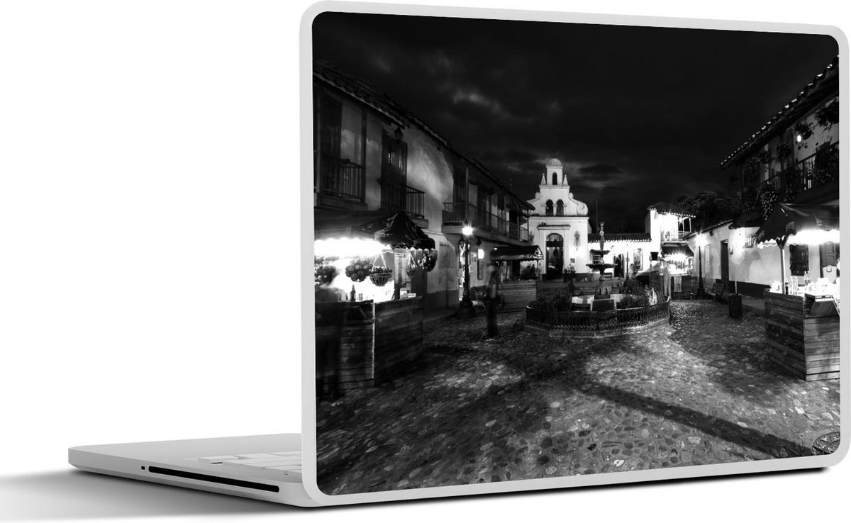 Afbeelding van product SleevesAndCases  Laptop sticker - 13.3 inch - Colombia - Plein - Zwart - Wit
