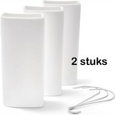 Everyblue Radiator Luchtbevochtiger 2x stuks - met Haakjes - Waterverdamper - Gladde Bakjes voor Verwarming - 17x7.5x3.6cm