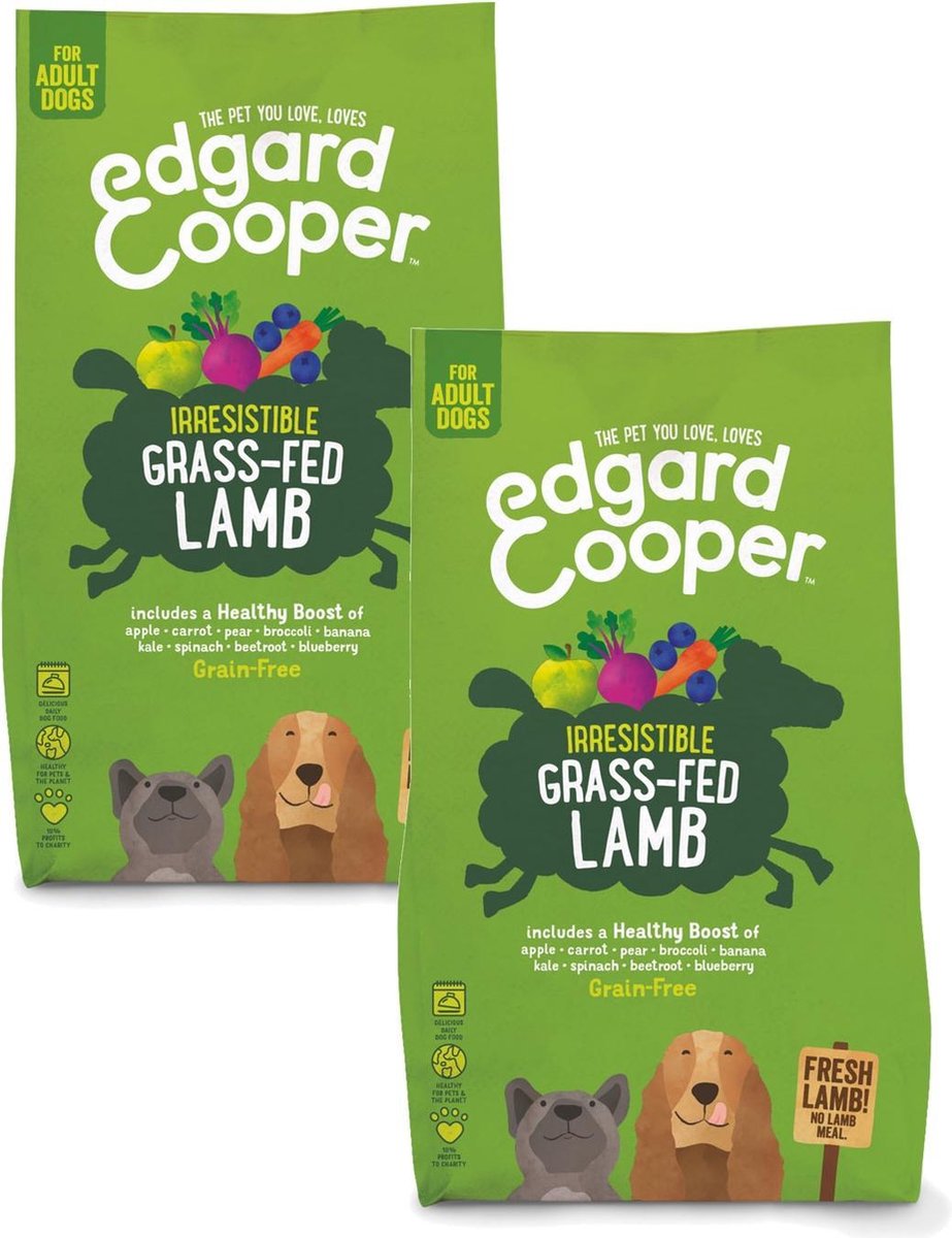 Edgard & Cooper Verse Graslam Brok - Hondenvoer - 2 x 2.5kg