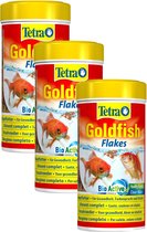 Tetra Visvoer Goldfish Vlokken - Vissenvoer - 3 x 250 ml