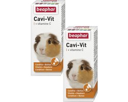 Beaphar CaviVit - Cavia - Vitaminen - Met extra vitamine C - 2 x 20 ml