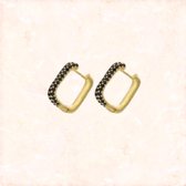 Jobo By JET - Hope earrings - S – Goud zwart - Dames oorbellen