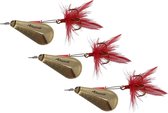 Albatros Spinner Terrible - Spinners - 3 x 2.5 g Goud Rood Roofvis 3.5