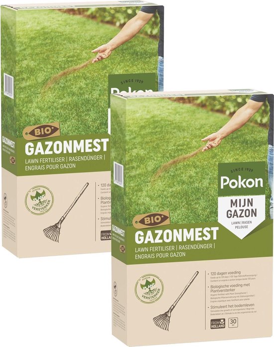 Pokon Bio gazonmest 2 kg voor 30 m² kopen? Plantverzorging