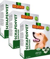 Biofood Schapenvetbonbons met Zeewier - Hond - Voedingssupplement -  3 x 40 bonbons