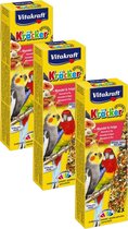 Vitakraft Valkparkiet Kracker - Vogelsnack - Fruit - 3 x 2 st