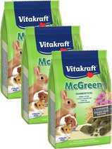 Vitakraft Knaagdier Greenies - Konijnensnack - 3 x 50 g