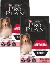Pro Plan Dog Adult Medium Sensitive Skin - Zalm - Hondenvoer - 2 x 3 kg