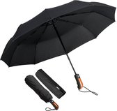 Parapluie coupe-vent parapluie pliant Storm automatique parapluie de protection UV parapluie résistant à l'eau téflon parapluie d'affaires coupe-vent soleil pluie parapluie de voyage portable - Zwart