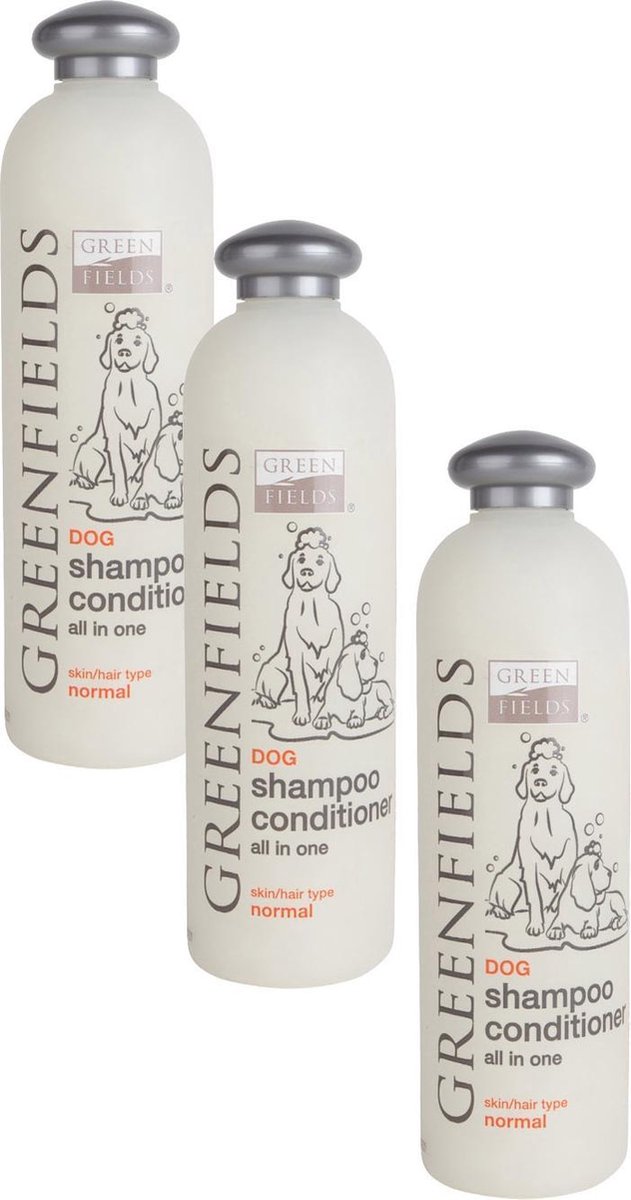 Greenfields Hondenshampoo En Conditioner - Hondenvachtverzorging - 3 x 400 ml