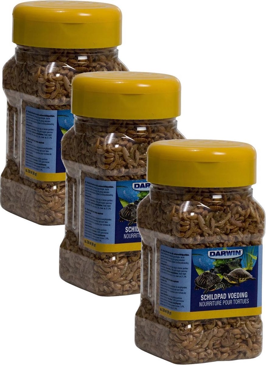 Darwin Schildpad Voeding - Voer - 3 x 1 l