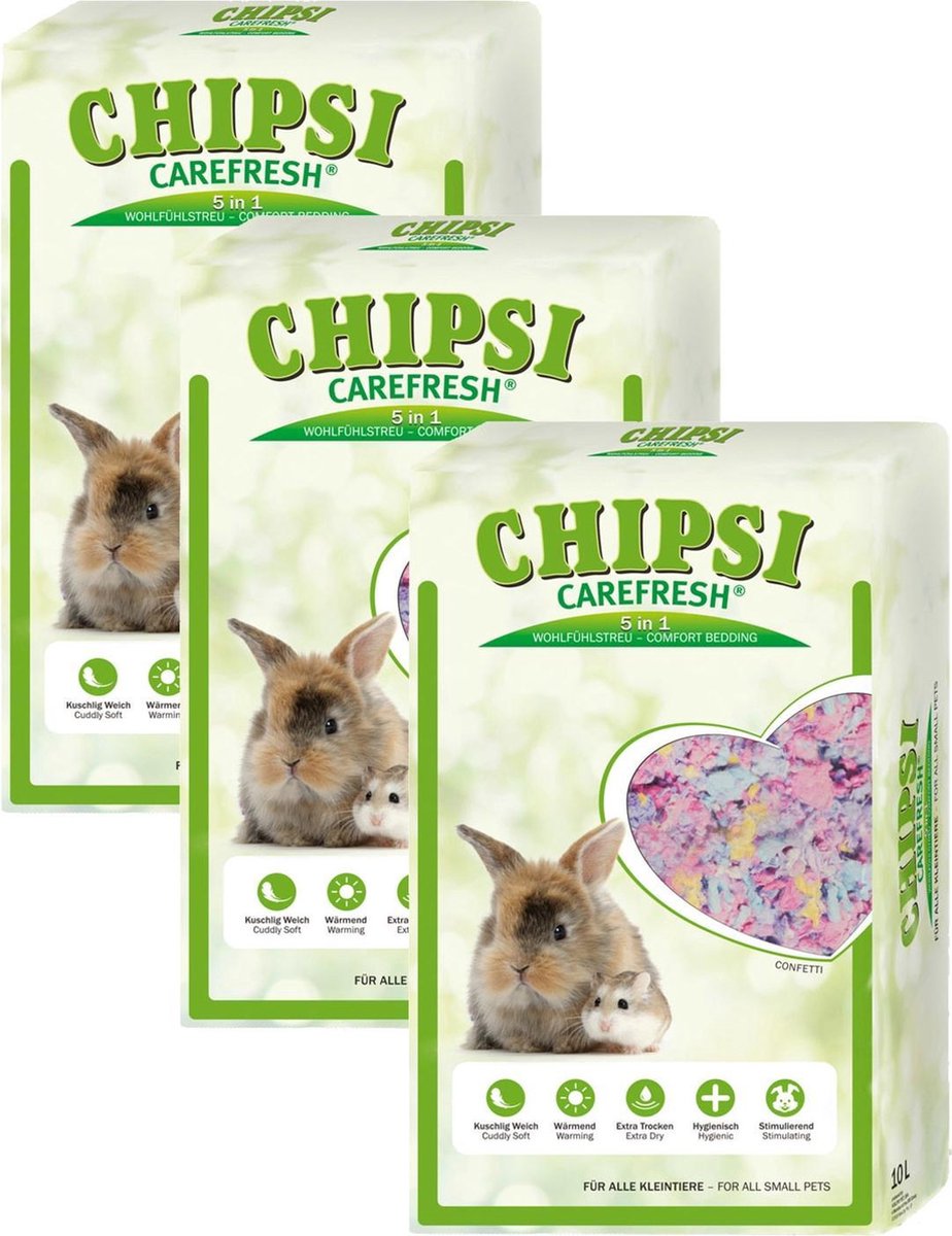 Chipsi Care Fresh Confettie - Bodembedekking - 3 x 10 l