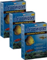 Cleanwater Filterkorrels Voor Aquarium - Filtermateriaal - 3 x 2x400 ml