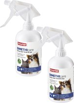 Beaphar Dimethicare Spray Hond En Kat - Anti vlooien en tekenmiddel - 2 x 500 ml 500ml