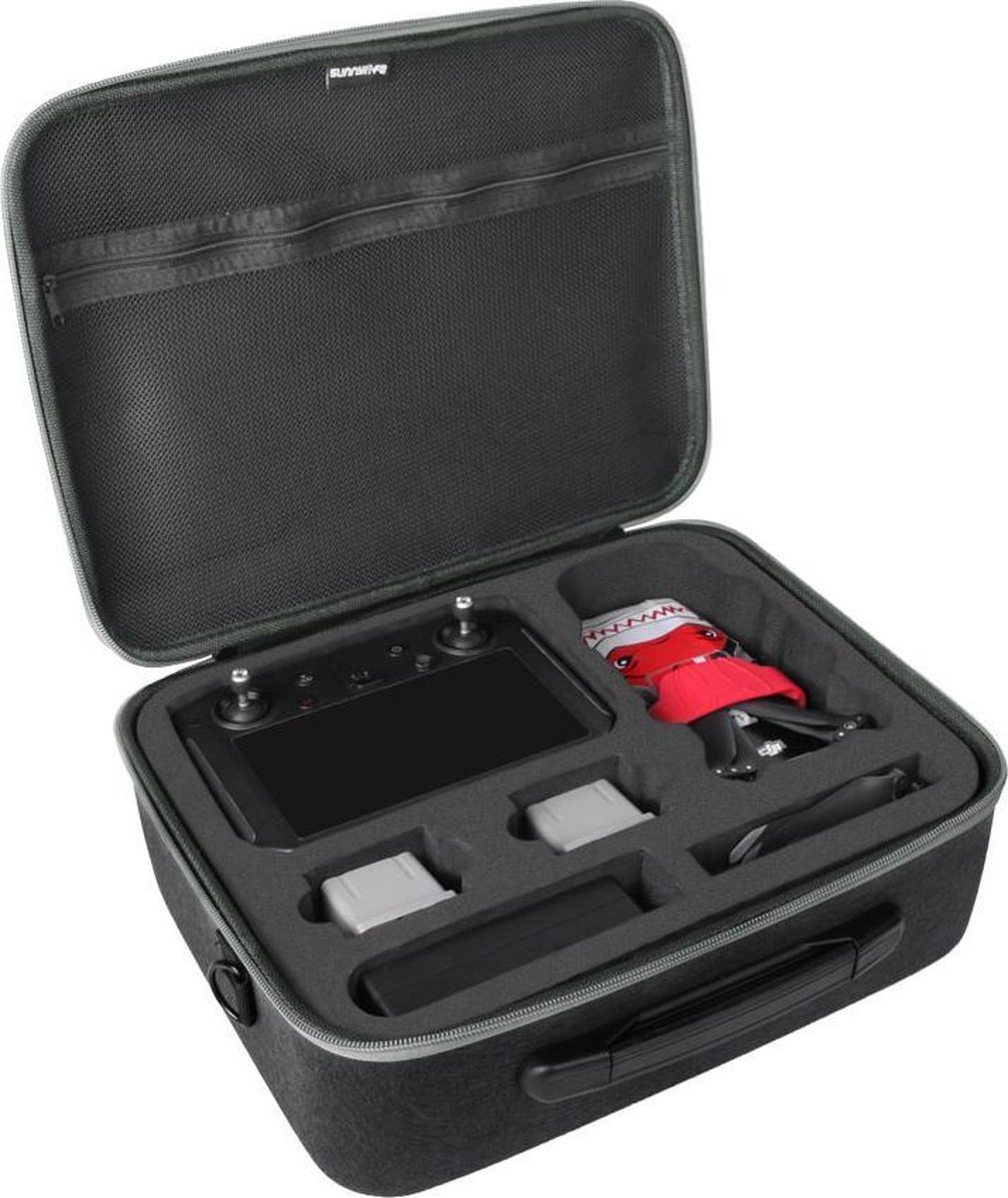 50CAL KOFFER HARD CASE MET HANDVAT EN SCHOUDERBAND geschikt voor DJI MAVIC AIR 2 + SMART CONTROLLER