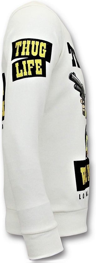 Chandail en strass fanatique local pour homme - Pull The Chief Wanted - Pull homme blanc M