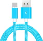 All Round Products USB-A naar USB-C oplaad kabel - 2meter lang - Blue