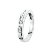 The Jewelry Collection Ring Zirkonia - Witgoud